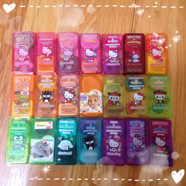 My scented eraser putty collection! – Grace Ling